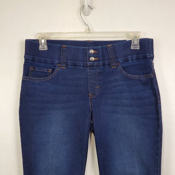 Lee Riders Indigo Blue Pull-On Stretchy Boot Cut Jeans NEW NWT Size 12P - Picture 2 of 13